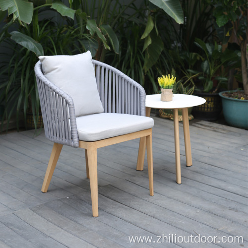 Luxury Outdoor Furniture Garden Table Rattan Arm Chair